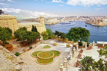 Malta Citizenship - Valletta Lower Barrakka Gardens